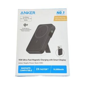 N9O Anker MagGo Magnetic UltraFast 15W Wireless Battery 10,000 mAh w/ LCD OB
